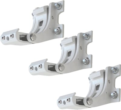 Set van 3 muurbeugels voor luifel T124, muurbeugel muurbevestigingsadapter ~ wit