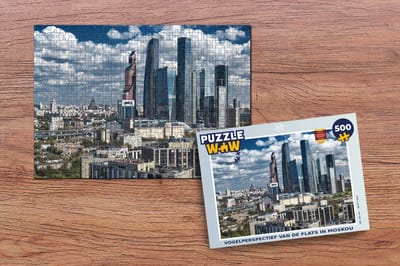 Puzzel de flats in Moskou - Legpuzzel - Puzzel 500 stukjes