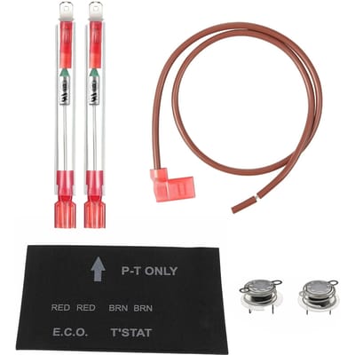 Camper Waterverwarmer Thermische Afschakeling met ECO Thermostaat Montagekit, Vervangingsonderdelen Vervanging voor Atwood 91447 93866, rood