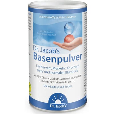 Dr. Jacob’s Alkaliserende Formule Poeder - Mineralen Citraten met Magnesium, Kalium, Calcium & Zink - Met zink voor het zuur-base metabolisme - Voedingssupplement - 300 g