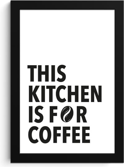 Fotolijst inclusief poster - Posterlijst 20x30 cm - Posters - Quotes - Koffie - Bonen - Modern - Foto in lijst - Keuken decoratie muur - Wanddecoratie accessoires - Muurdecoratie - Schilderijen