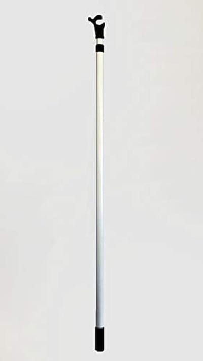 Telescopische aluminium mast voor dakramen en jaloezieën, verstelbaar tot 2 meter, wit