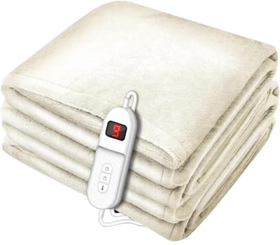 Zylo® Warmtedeken Stoel - Stoelverwarmer - Elektrisch Deken - 33x33x13cm - Creme