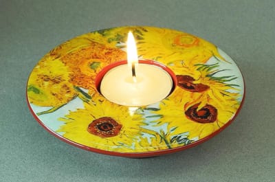 Vang Gogh en de zonnebloemen - Waxinelichtjes houder