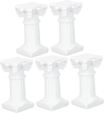 Hars Pilaar Standbeeld - Griekse Zuil Decoratie - Huis Verfraaien - Duurzaam Hars Materiaal
