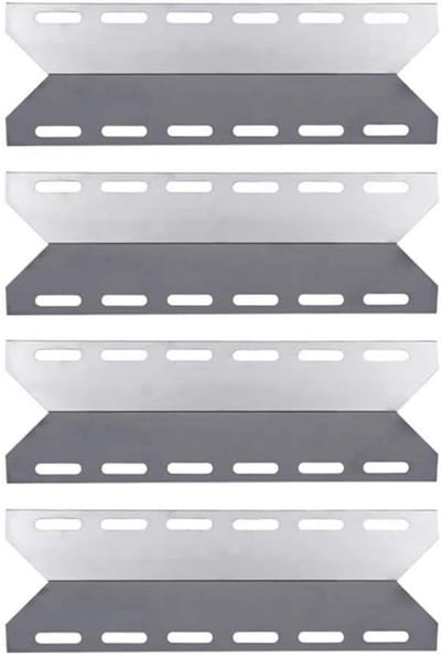 Stainless Steel Warmtebescherming BBQ Vervangonderdelen voor Gasgrills - 4-Pack, Geschikt voor Diverse Modellen en Merken