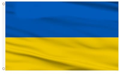 Oekraïense vlag banner 3x5 ft - Polyester voor feesten en evenementen