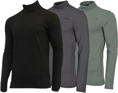 3-Pack Campri - Skipully - Wintersportpully - Heren - Black/Charcoal-marl/Jungle green (645) - maat S