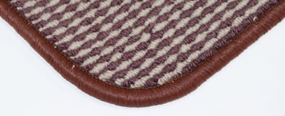 Vloerkleed - Loper - Dirkje - paars - donker rood - ecru - 78x170cm