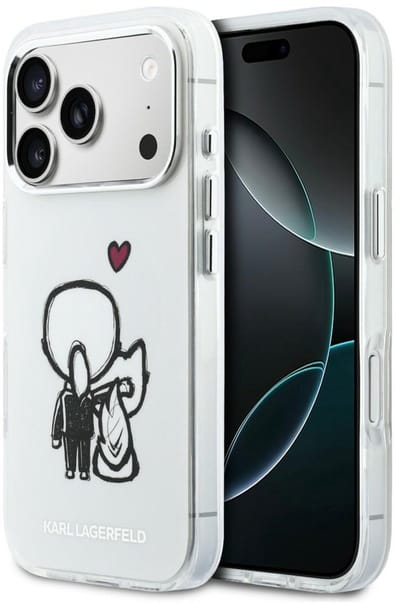 Karl Lagerfeld Karl & Choupette Hoesje Voor Iphone 17 Pro Magsafe Transparant