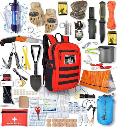 Lexium Noodpakket - Noodpakket rampenrugzak - Noodpakket oorlog - Survivalset - Survival kit