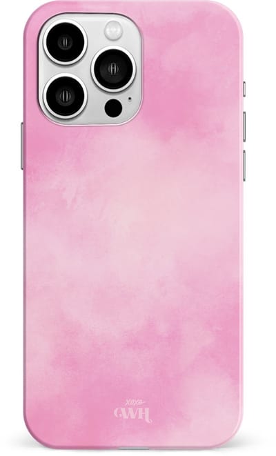 xoxo Wildhearts Single Layer - Cotton Candy - Roze hoesje geschikt voor iPhone 13 Pro hoesje - Suikerspin Hard Case met pastel roze kleur - Beschermhoes geschikt voor iPhone 13 Pro case - Pastel Roze Hoesje