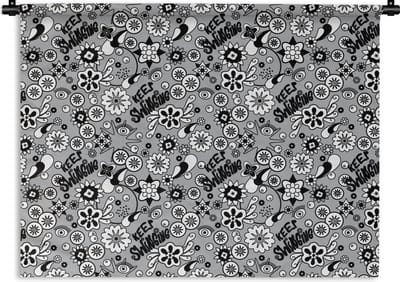 Wandkleed - Wanddoek - Bloemen - Patronen - Quotes - 120x90 cm - Wandtapijt
