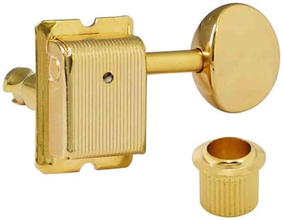 Hosco Japan H-21333GSVTR Stemmechanieken voor gitaar, 6x links, Vintage Tone Revival Series, goud oval knop, goud