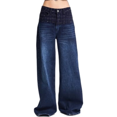 It's Basic - Palazzo Mid Rise Jeans