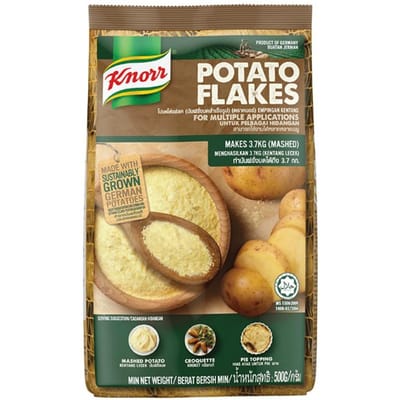 Knorr Potato Flakes, Donne 3,7 kg (Purée), 500 g. x 1 / 3 pièces 500 g.