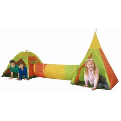 Speeltent set 3-in-1 Tipi - Tunnel - Iglo Tenten