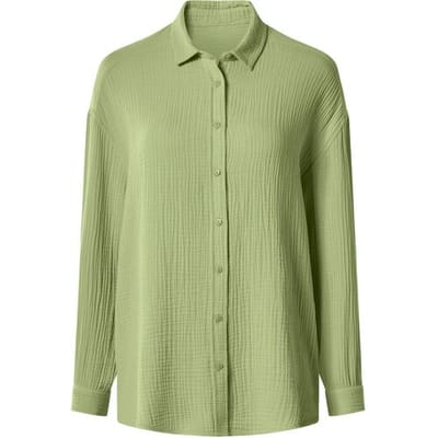 ESMARA Dames mousseline blouse (groen, XS (32/34))