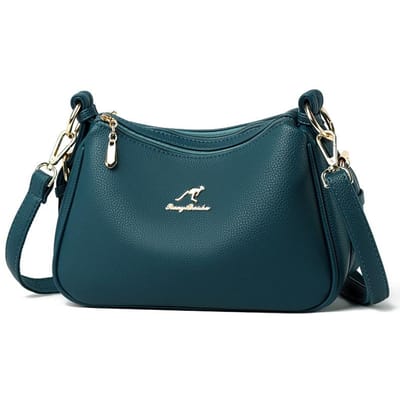 Nieuwe Stijl Dames Tas Middenleeftijd Moeder Tas Zacht Leer Handtas Casual Schoudertas Crossbodytas gray