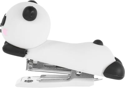 Mini Nietmachine - Kleine Nietmachine - Papier Organiseren - Schattig Panda Ontwerp - 9 x 7 x 4 cm - Multicolor