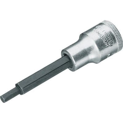 1/2" Gedore 90mm Dopsleutel- Schroevendraaier voor 5mm Binnenzeskant-Schroeven