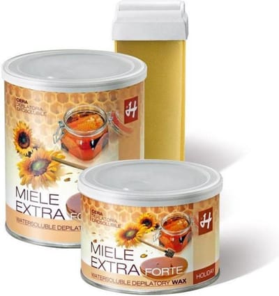 Suikerwax Holiday | Waxen met ontharingsstrips | blik 400 ml | Hypoallergene wax | vrij van Colofonium en Rosinate