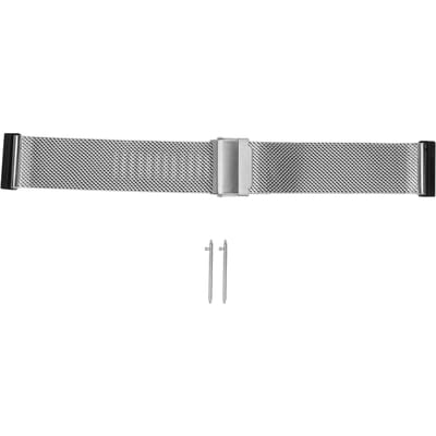 Bracelet de Montre 24mm Maille Acier Inoxydable Bracelet Réglable Pour Suunto Spartan HR 7/D5i Argent argenté