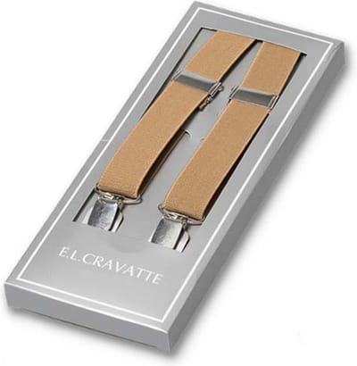 E.L. Cravatte Bretels - Smal - Beige
