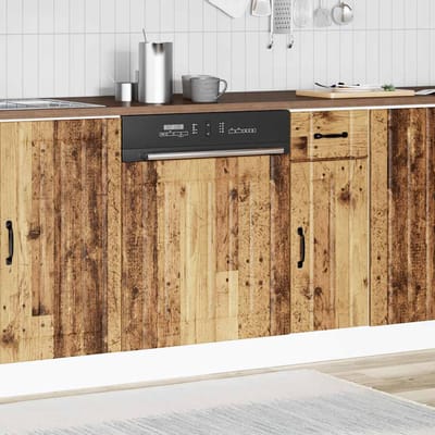 vidaXL - Vaatwaspaneel - Lucca - bewerkt - hout - oud - houtkleurig