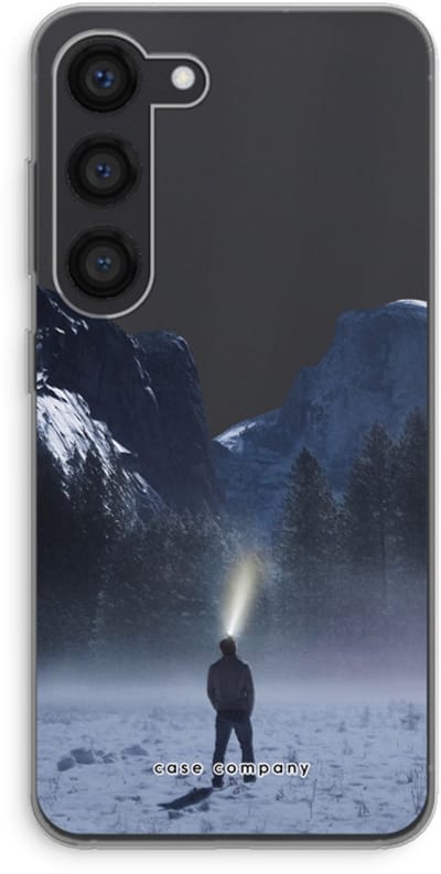 Hoesje geschikt voor Samsung Galaxy S23 hoesje - Wanderlust - Soft Cover Telefoonhoesje - Bescherming aan alle Kanten en Schermrand
