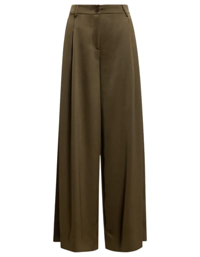 Essentiel Antwerp Wide Leg Pants Pantalons Groen Katerina