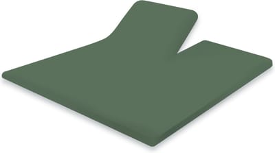 Eleganzzz Splittopper Hoeslaken Katoen Perkal - Grenat Green - 160x200cm - Split Enkel - Single Split Topper - Hoeslakens - Tweepersoons