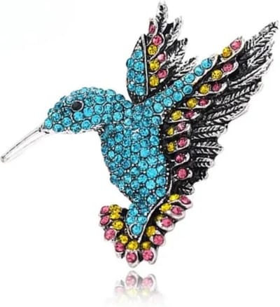 Broche Boetiek-Zelto Broche Vogel-Blauw-Sierspeld-Dames Broche-Heren Broche-Broches & Spelden-Roze- Pin-