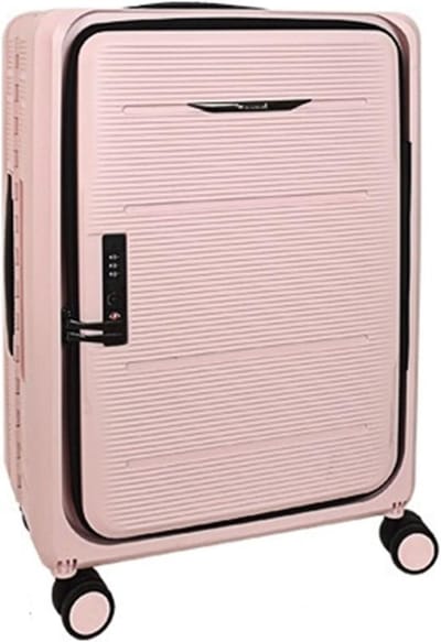 Opvouwbare Koffer - Reiskoffer Trolley - Comfortabel Reizen - Voorwaarts Openend Deksel - 20 inch - Roze