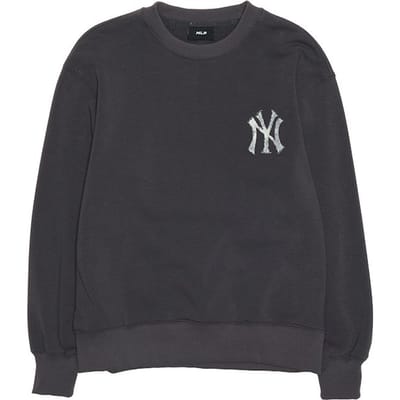 MLB New York Yankees Sweat à col rond Mode Vintage Sweatshirt Sweatshirt Unisexe Charbon 3AMTM0851-50CGS M gray