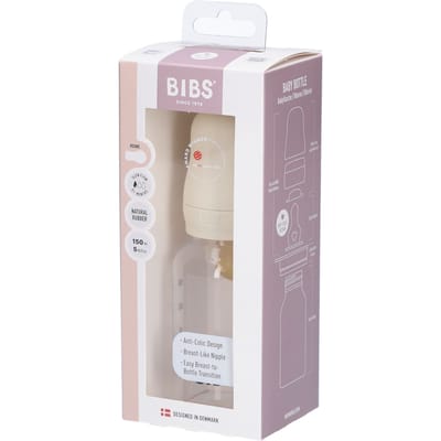 BIBS Complete Flessenset 150ml Latex - Ivory 1 Babyfles
