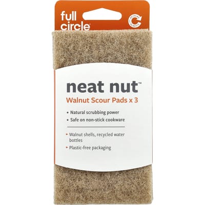Neat Nut, Walnootschalen Vlekverwijderingspads, 3 Stuks beige