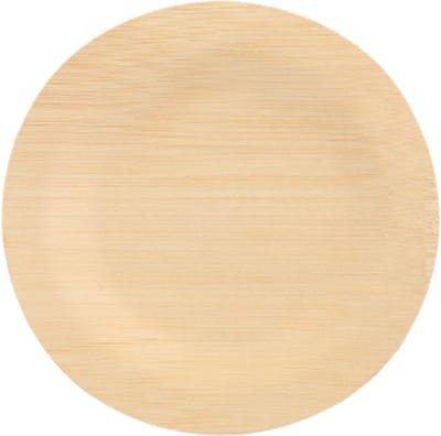 10 Borden, gemaakt van bamboe pure rond Ø 18 cm · 1,5 cm
