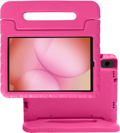 Hoes - Geschikt voor Samsung Galaxy Tab A11 - Kinderhoes Shockproof Bumper - Kidsproof Case - Tablet Hoesje - Kinder Hoes Cover - Roze