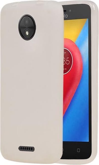 BestCases.nl Motorola Moto C TPU back case hoesje transparant Wit