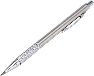 Glas Krassen Pen voor Metalen Plaat en Lettering - Snijgereedschap met Clip in 2 Kleuren
