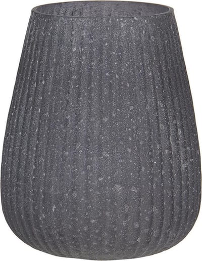 Clayre & Eef Theelichthouder Ø 11x13 cm Grijs Glas