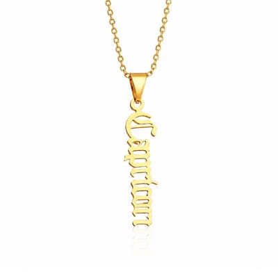 MoodLux Sterrenbeeld Ketting - Steenbok - Capricorn - Goud - RVS - 50cm Halsketting met Zodiac Hanger - Mannen & Vrouwen – 12 Sterrenbeelden – Perfect Cadeau