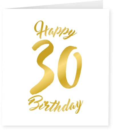 Gold white cards - 30 years