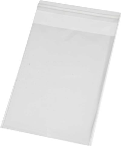 Cellofaan Zakjes, H: 12,9 cm, B: 9,7 cm, dikte 25 my, 200 stuk/ 1 doos