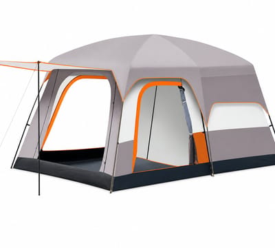 Lifero Camping Tent - Kampeertent - Campingtent - Tent voor Buiten - Incl. Tentstokken & Haringen - Cabinetent - 2 Volwassenen