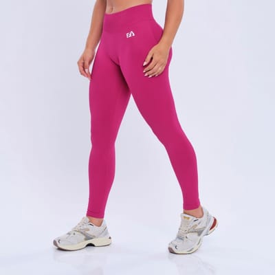Euphoria Sportlegging Dames - Sportkleding Dames - Sportbroek Dames - Yoga Broek Dames - Roze - Maat S