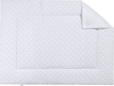 BINK Bedding Boxkleed Esmee Wit 80 x 100 cm - vulling fiberfill 400 grams - speelkleed - parklegger - broderie - mousseline - hydrofiel - bloemen - borduur