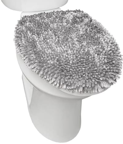 Luxe Pluche Chenille Shag Toile Deksel 47cm x 49.7cm Lichtgrijs