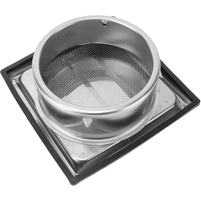 Wandventilatie Afzuigkap 304 Roestvrij Staal Droger met Kap Wandafzuigkap met Gaas Demper voor Drogerafvoer Buiten Ventilatie Inbegrepen